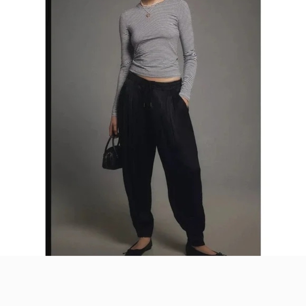 Anthropologie Black Track Pants
